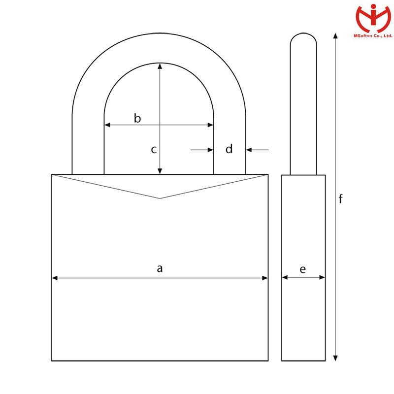 Khóa Titalium Abus 64TI/60