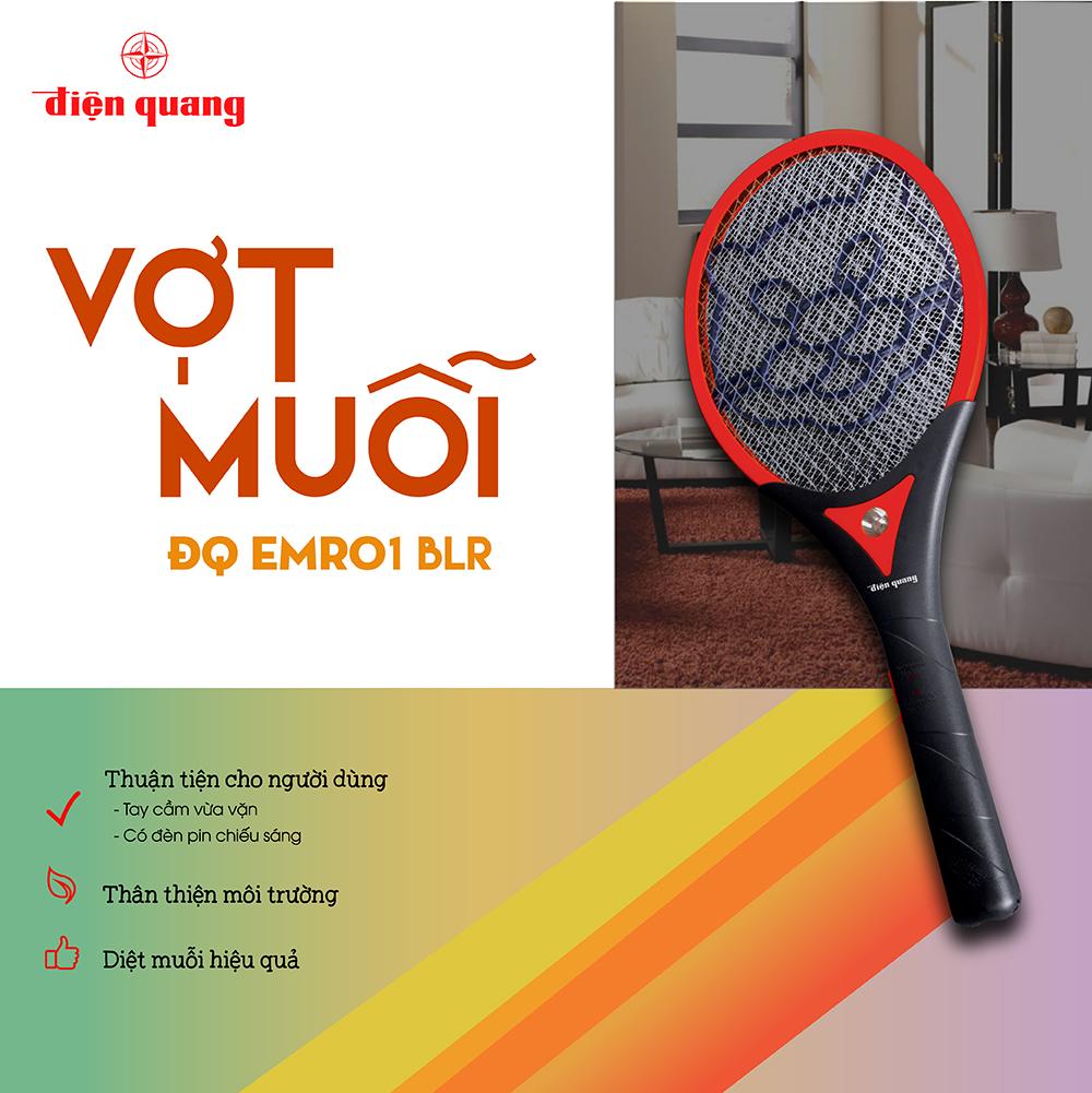 Vợt muỗi Điện Quang ĐQ EMR01 BLR