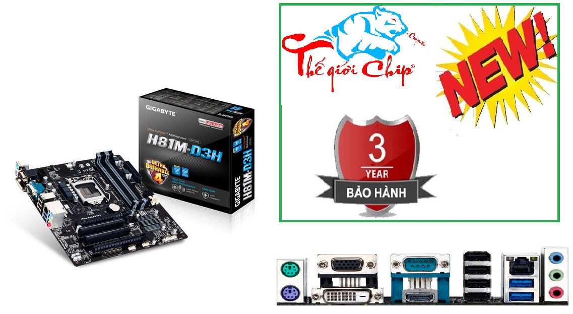 Mainboard Gigabyte H81M-D3H