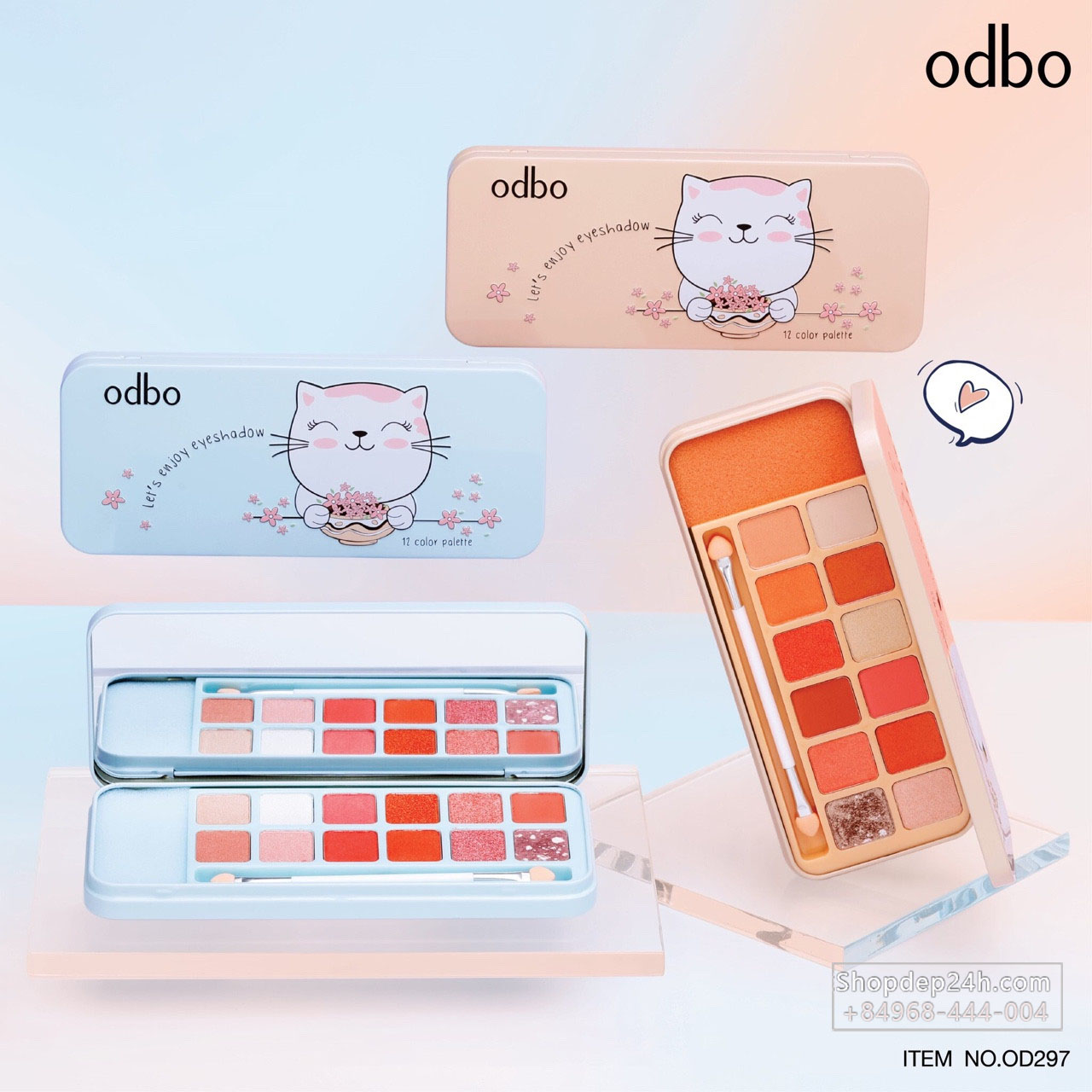 Bảng Màu Mắt Odbo Let's Enjoy Eyeshadow 12 Ô