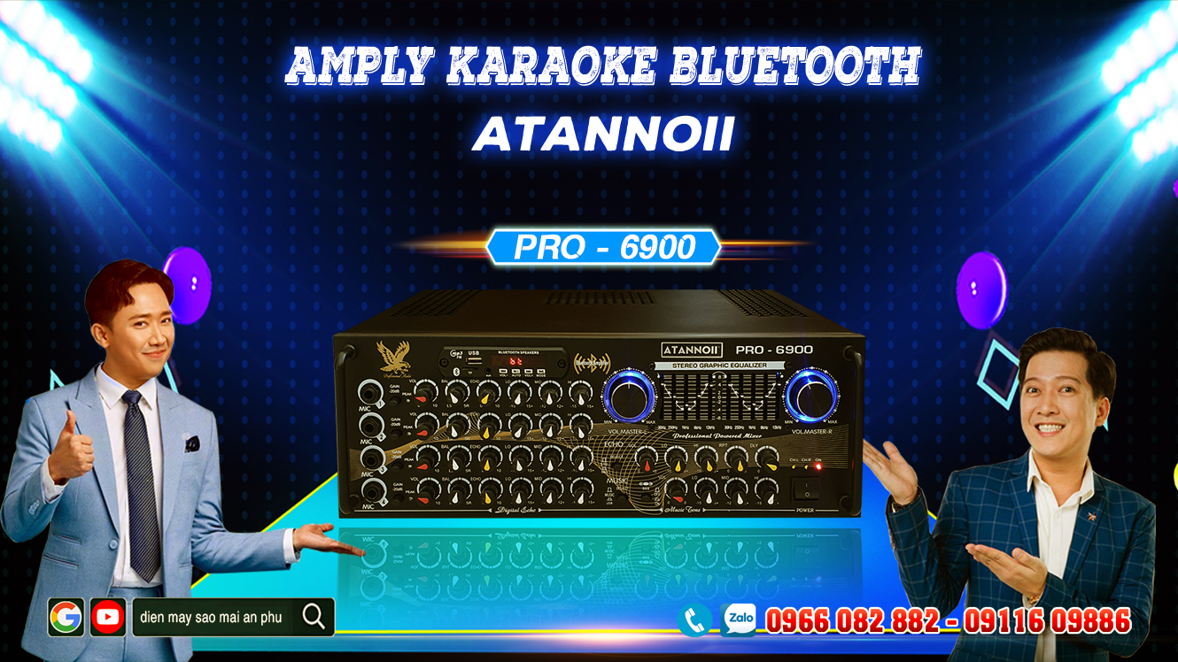 Amply Bluetooth Karaoke ATANNOII PRO 6900