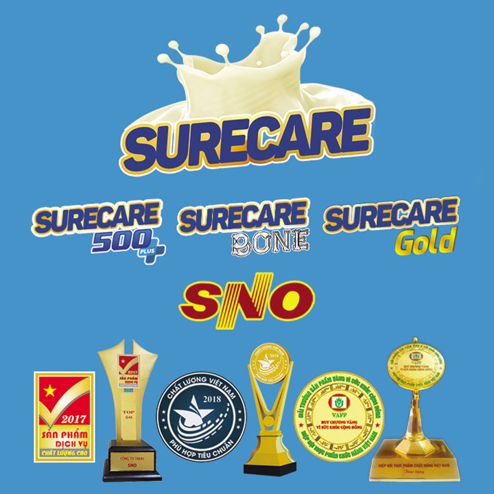 Sữa Surecare 500 plus 3+ 900g (3-15 tuổi)