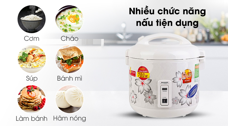 Nồi cơm điện Sharp KS-N182ETV 1.8L