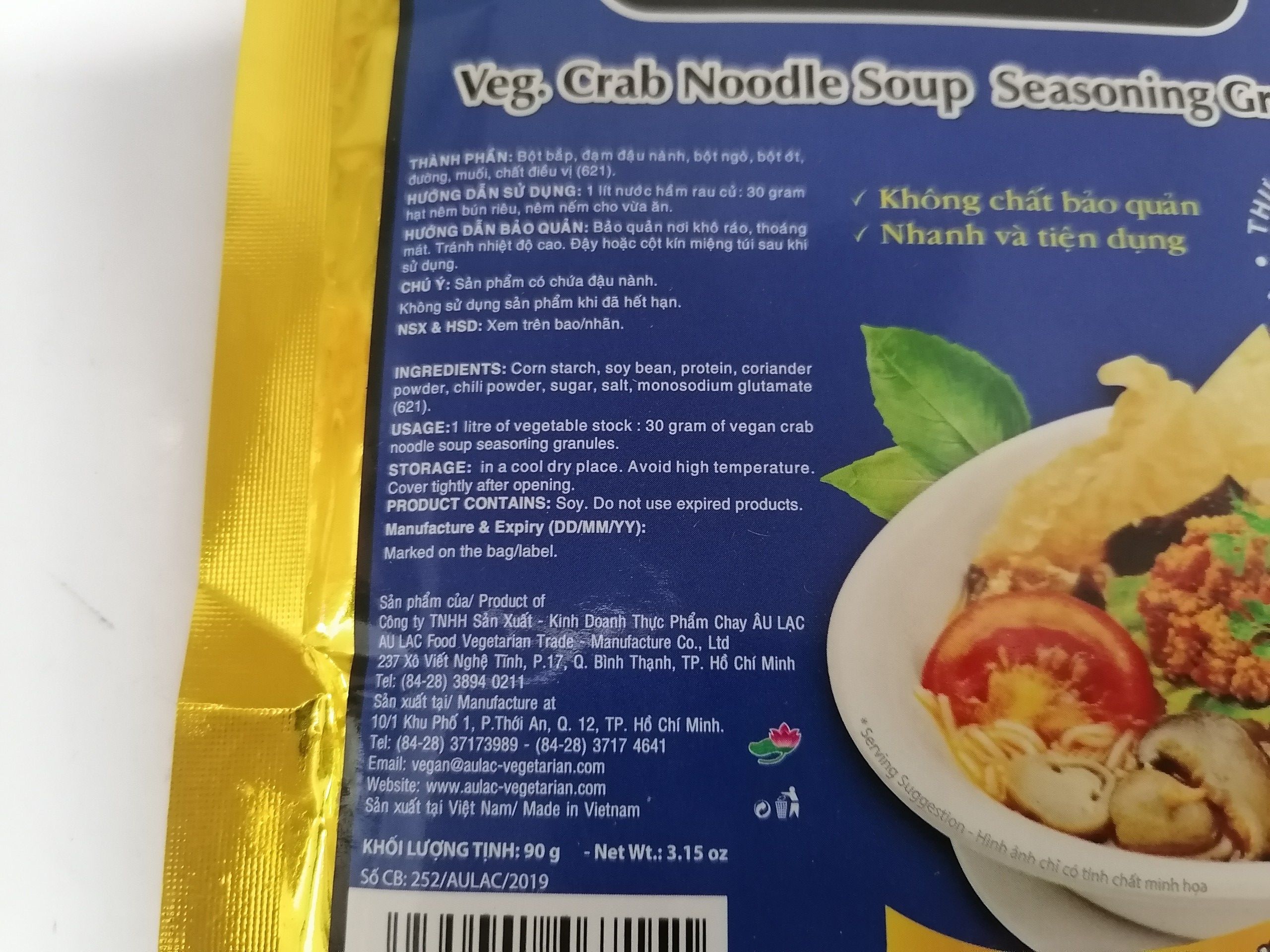 Hạt Nêm Chay Âu Lạc Bún Riêu