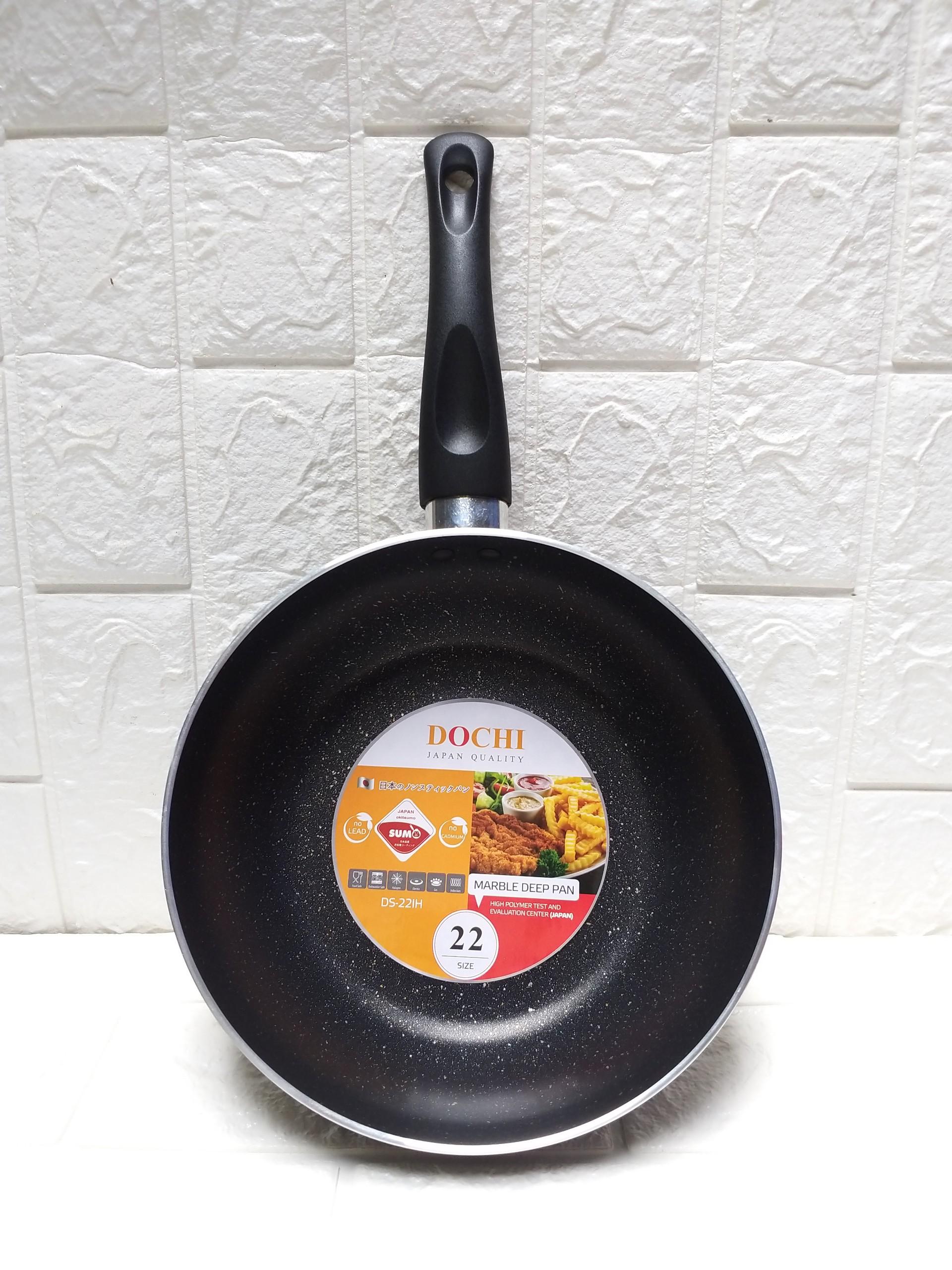 Chảo vân đá sâu lòng DOCHI Nhật Bản đáy từ 22cm