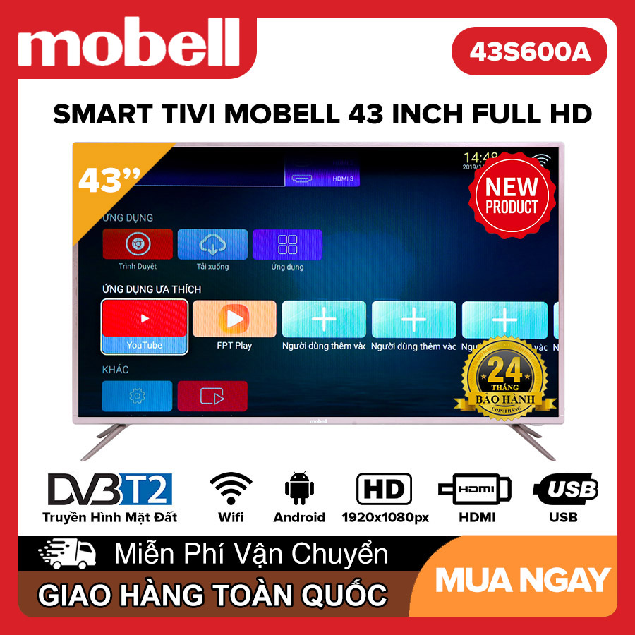 Tivi Mobell 43 inch 43S600A