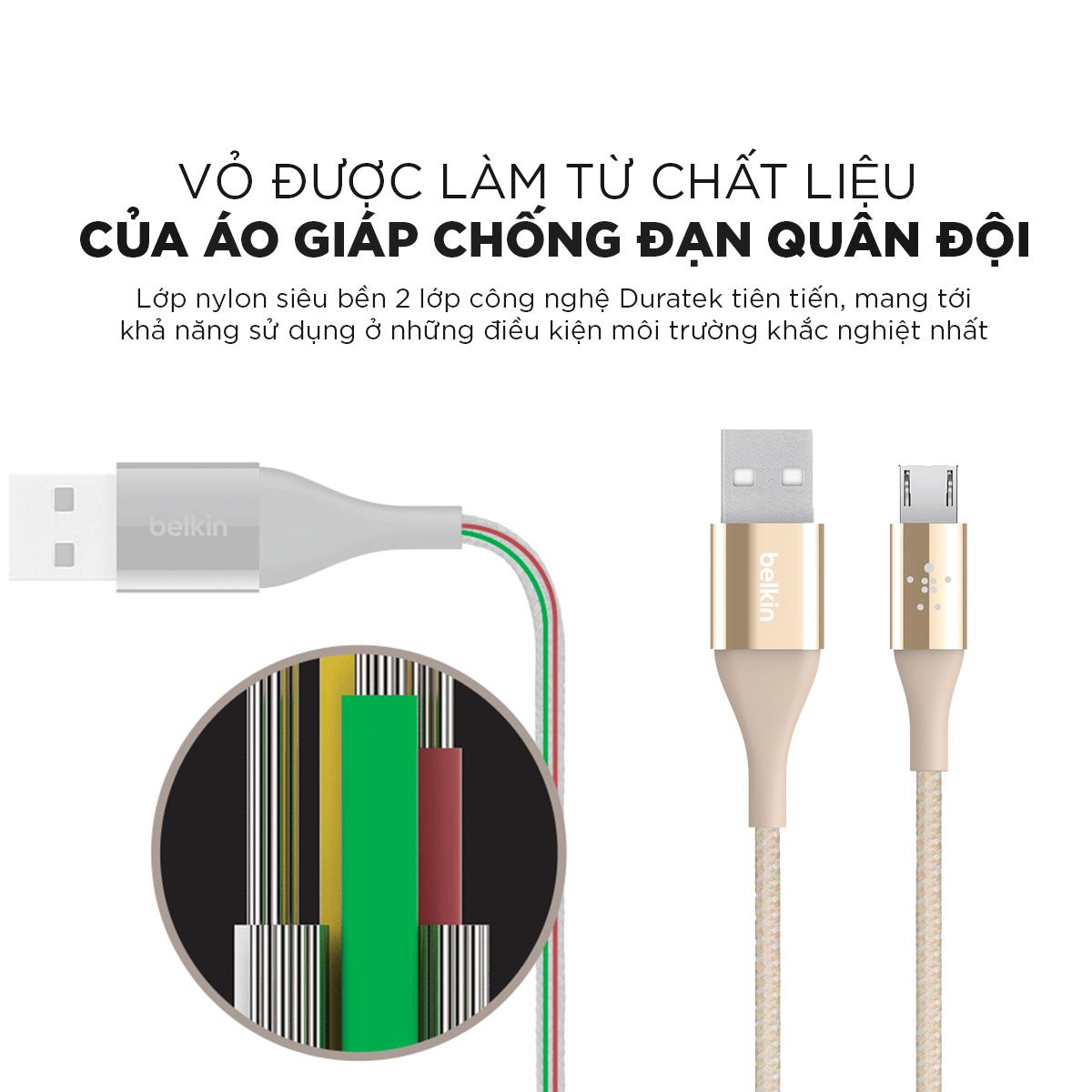 Cáp Sạc Micro USB Belkin MIXIT F2CU051bt04