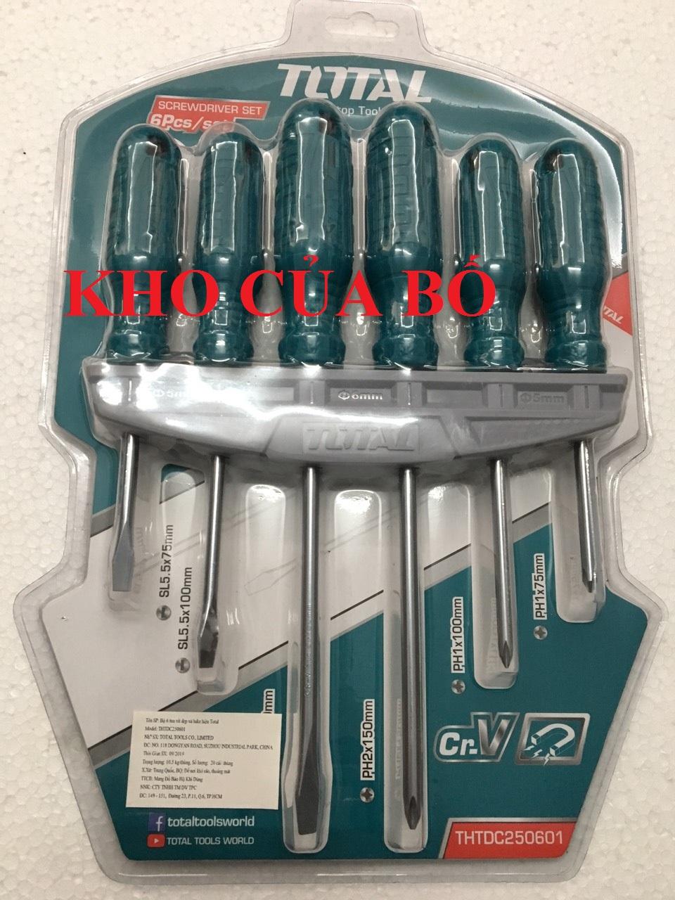 BỘ 6 TUA VÍT TOTAL THTDC250601