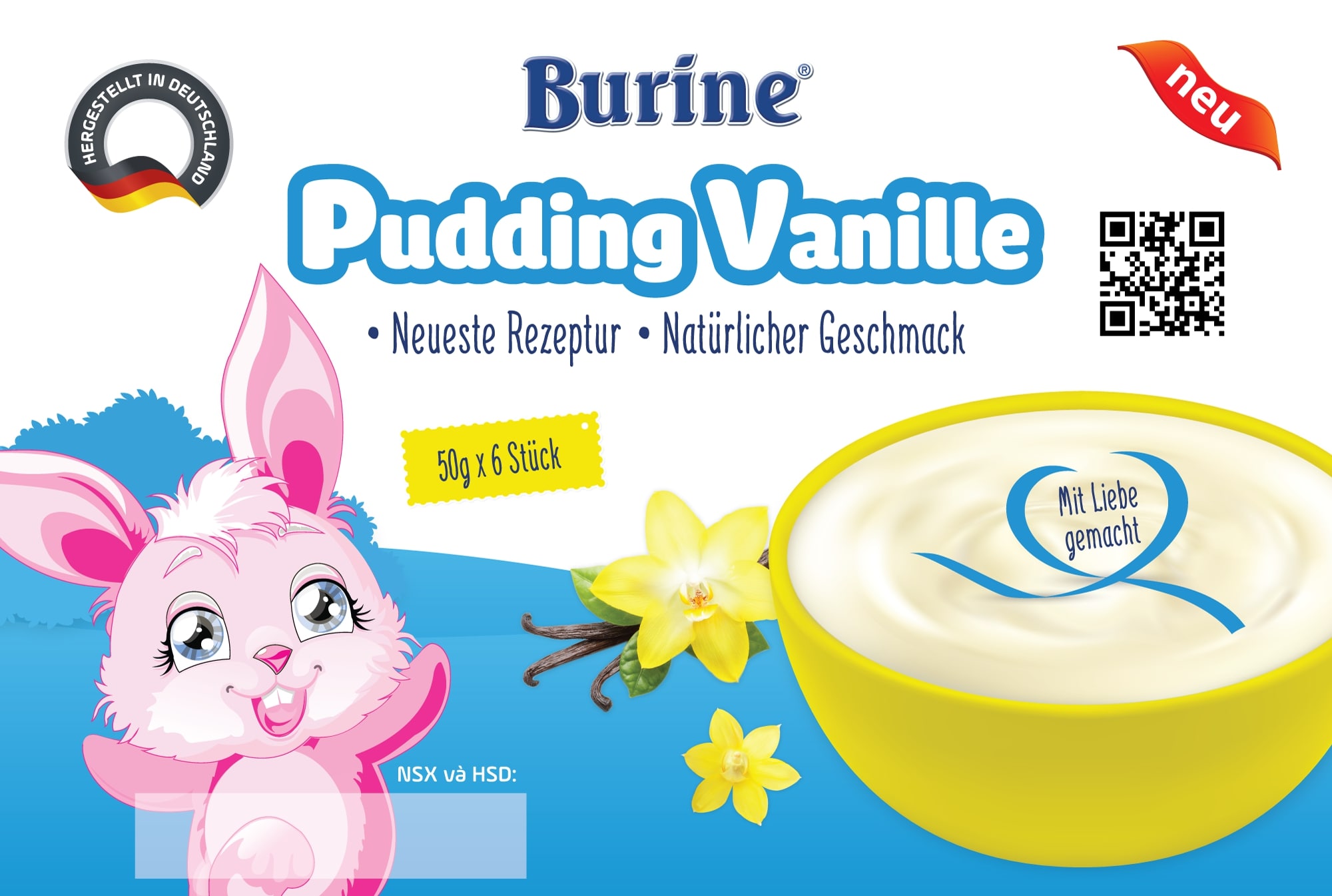 Pudding Burine Vị Vanni (6x50g)