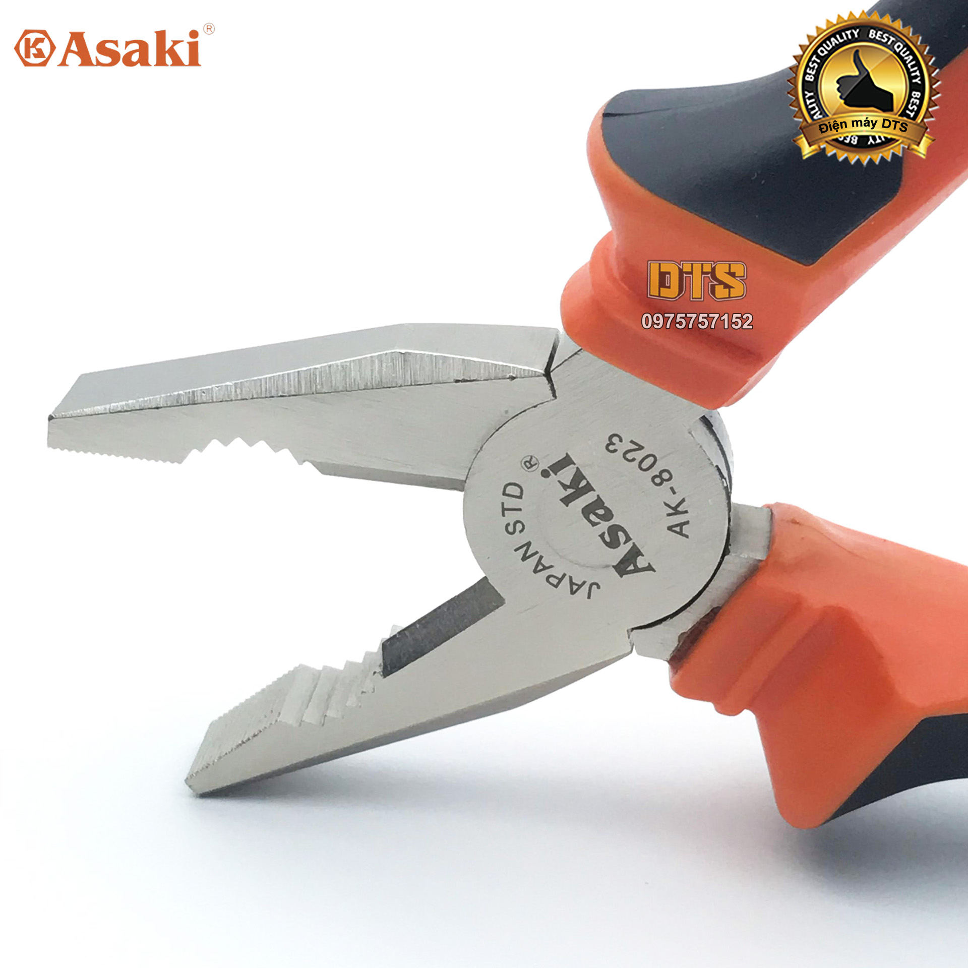 Kìm điện cách điện Asaki AK-8023 8inch
