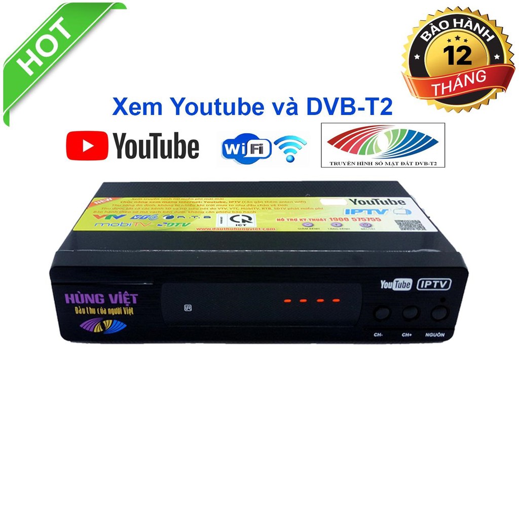 Đầu thu kỹ thuật số DVB T2 Hùng Việt TS 123
