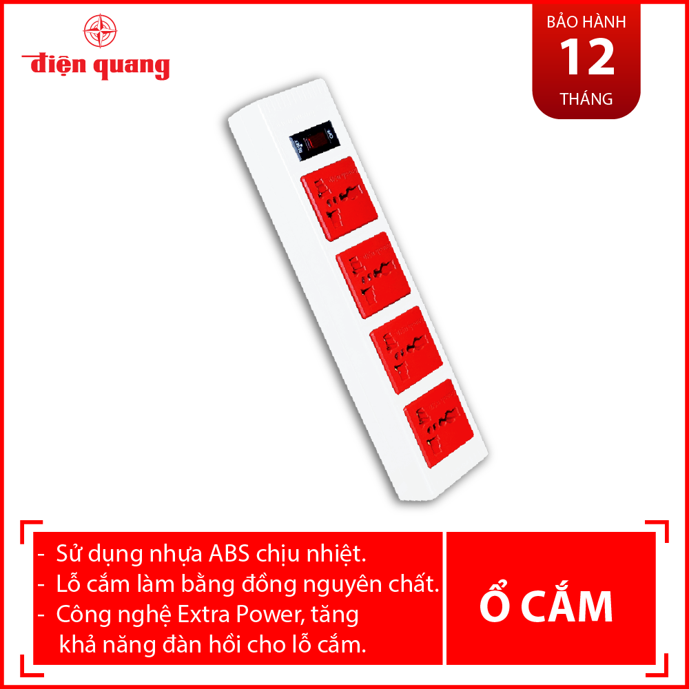 Ổ Cắm điện Điện Quang ESK 5WR 43ECO