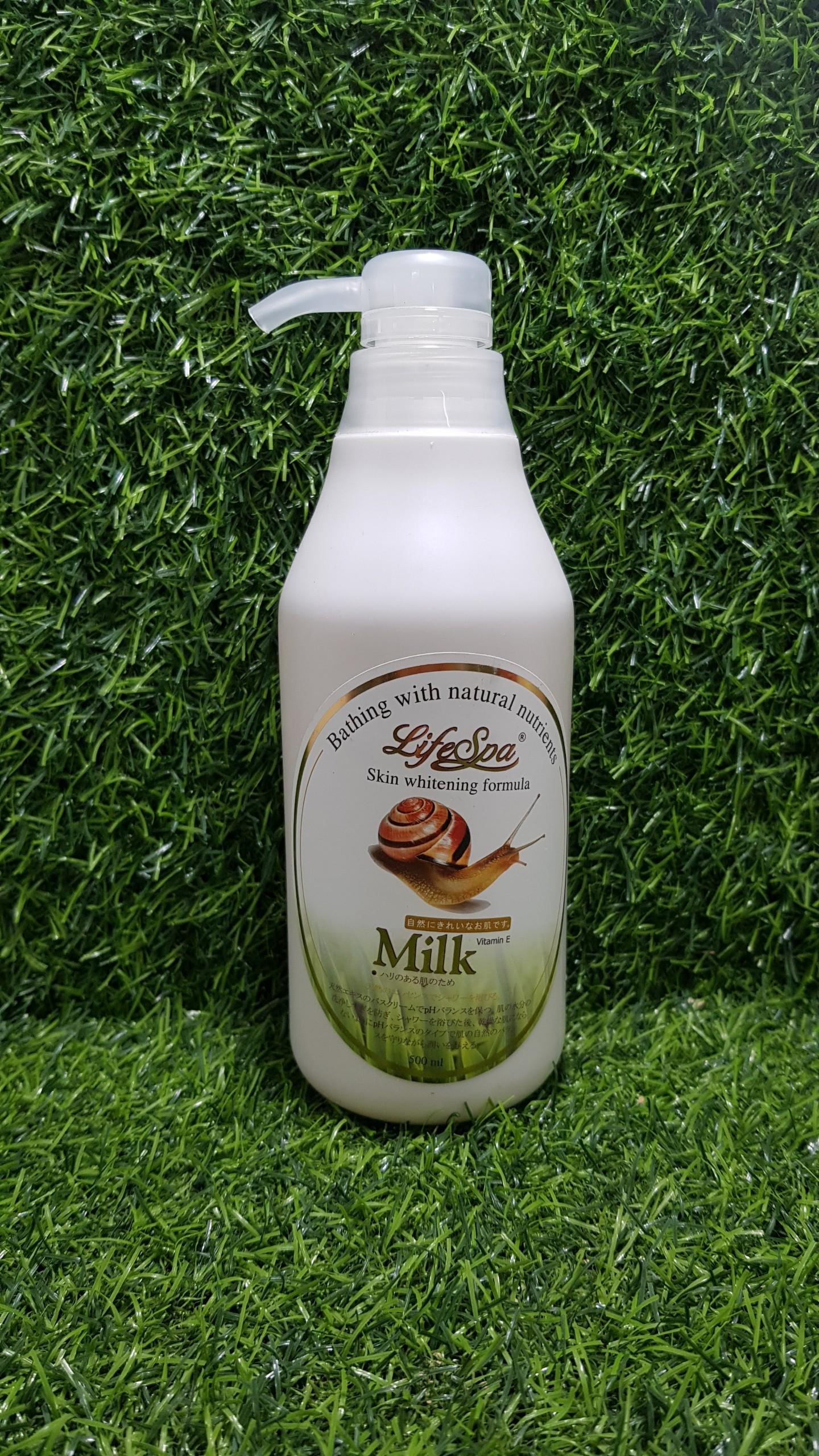 Sữa Tắm Trắng Da Milk LifeSpa - 500ml