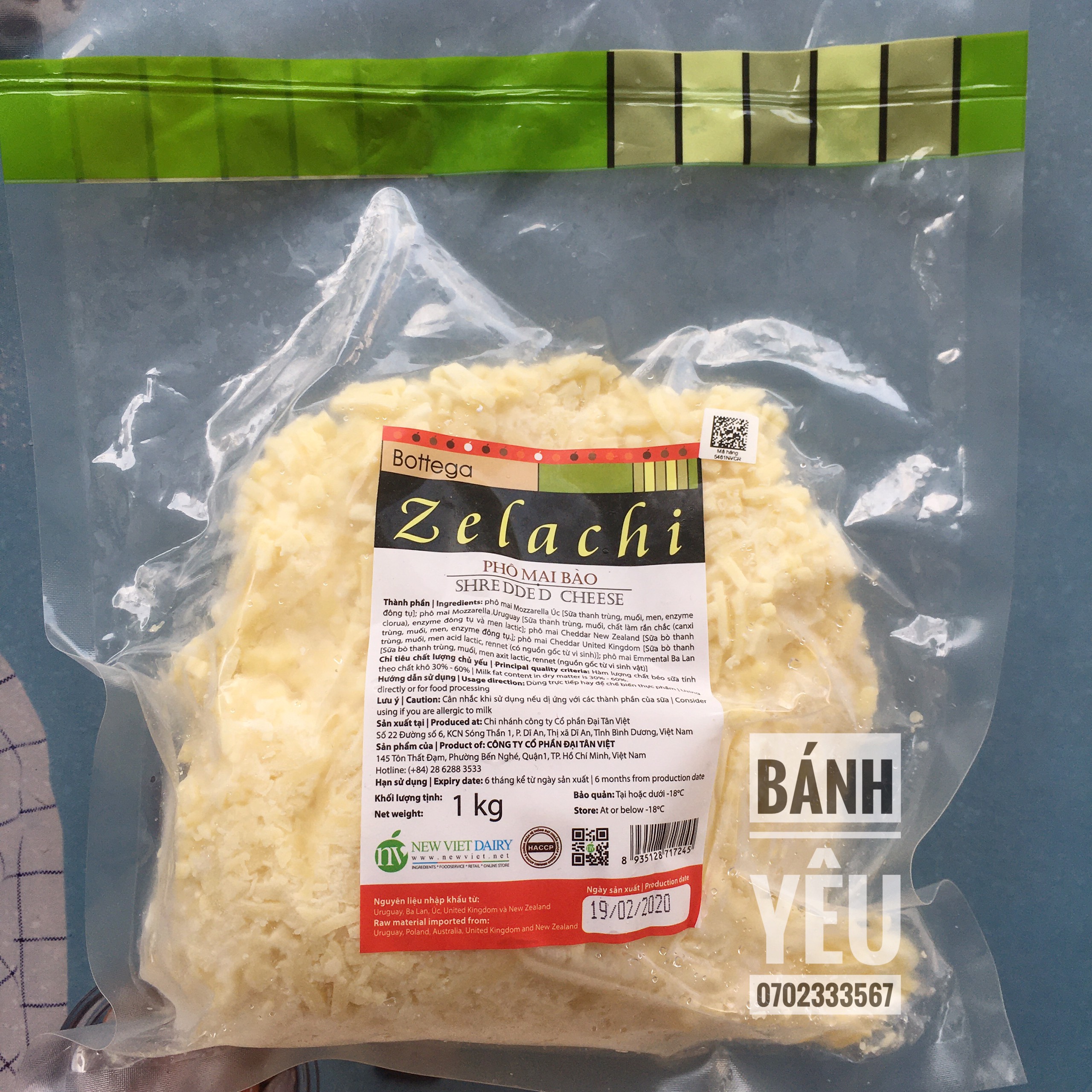 Phô mai Zelachi mozarella