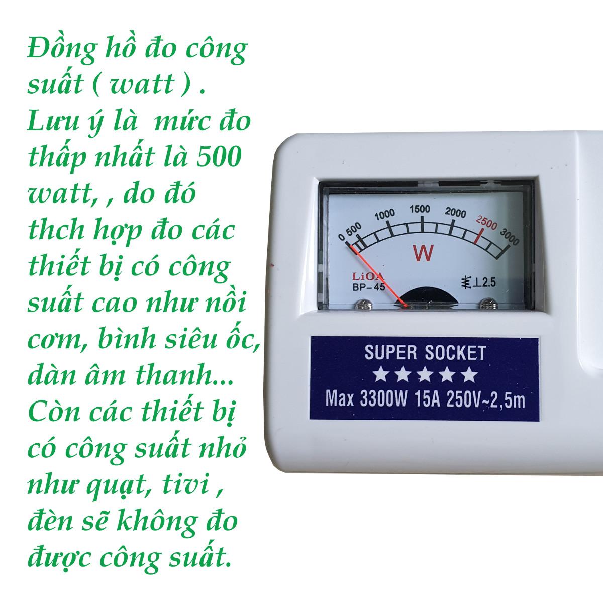Ổ Cắm Điện Lioa 5OFSSA2.5-2