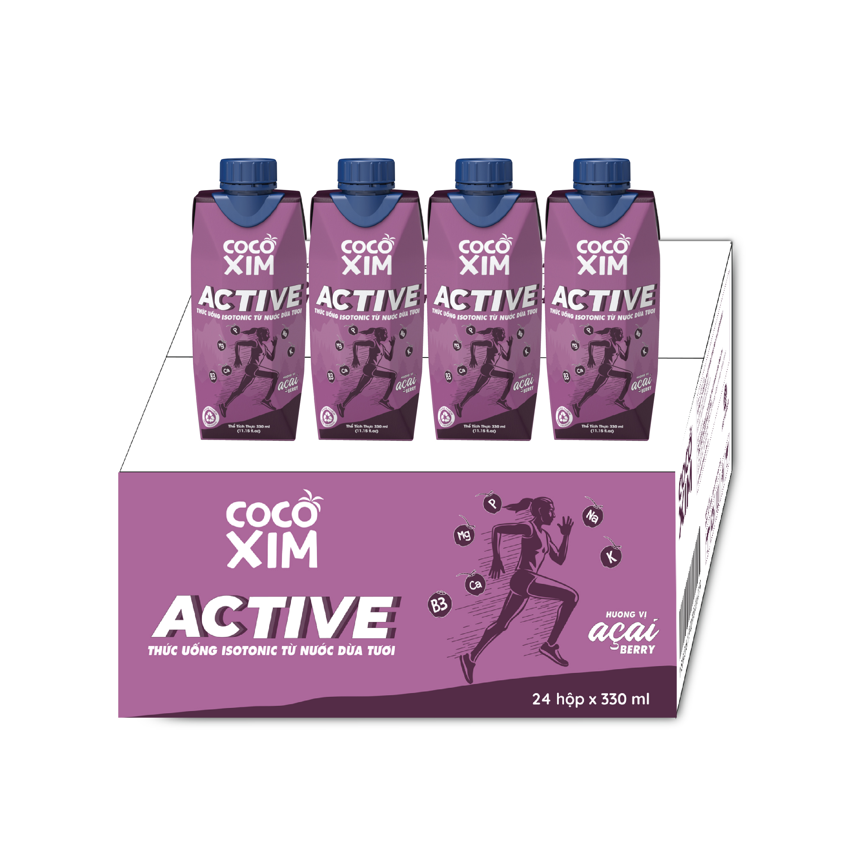 Nước dừa COCOXIM Active Acai Berry 330ml