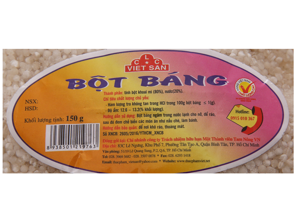 Bột Báng Việt San 150g