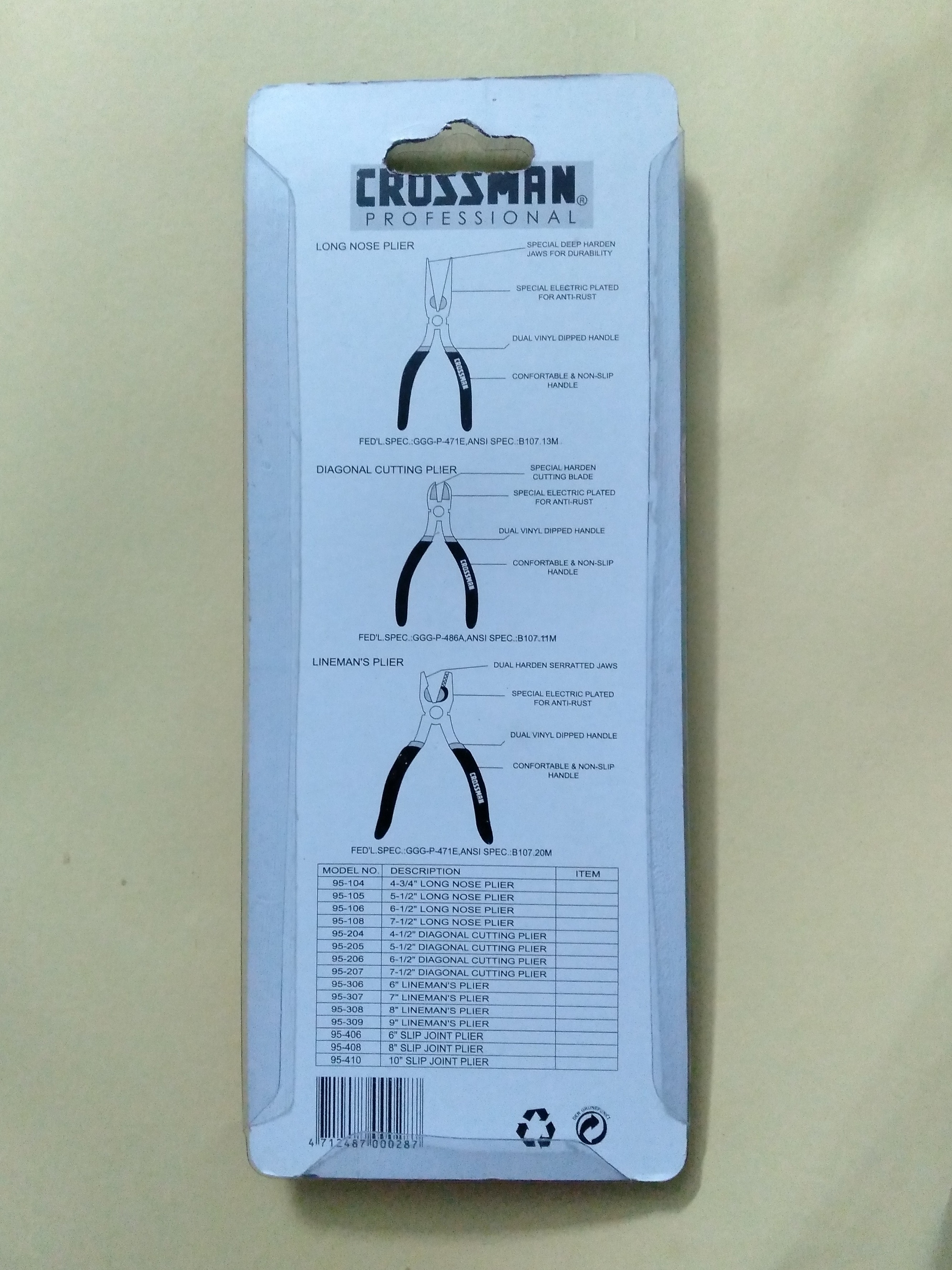 Kìm nhọn Crossman 95-104