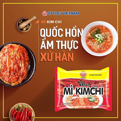 Mì Kim Chi Ottogi 120G combo 5 gói