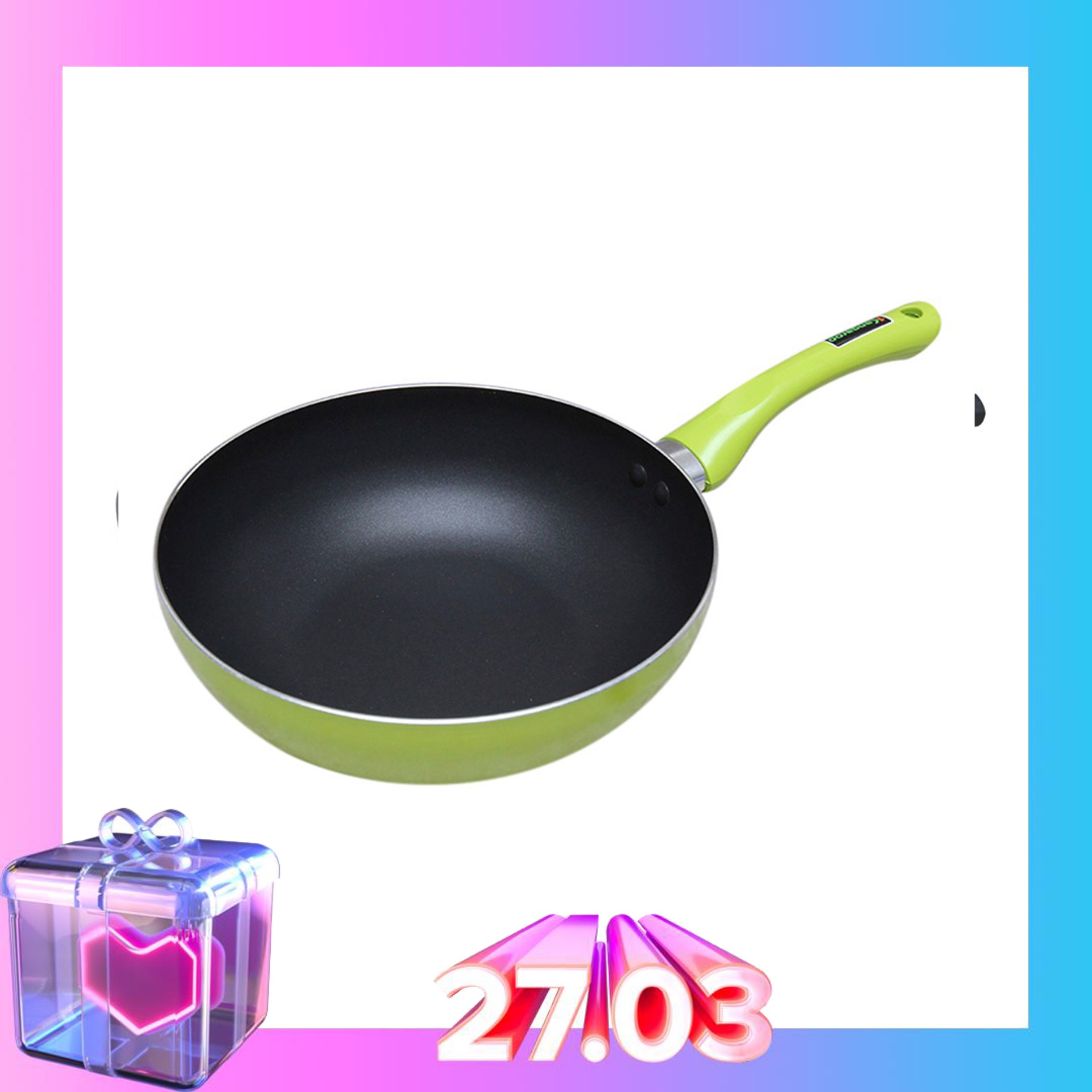 Chảo vung kính Kangaroo KG 919 24 cm