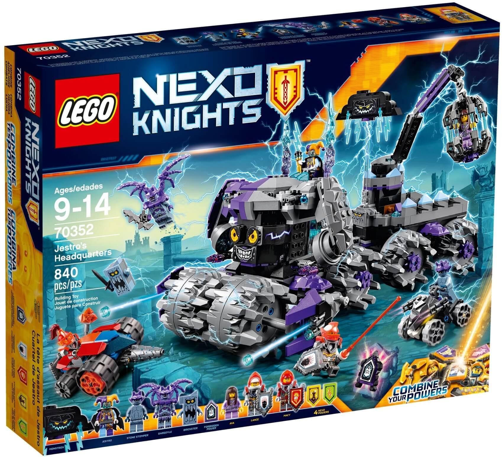 Bộ đồ chơi Lego Nexo Knight 70352 mô hình tổng hành dinh của Jestro