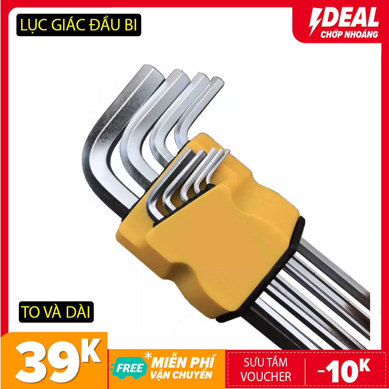 BỘ LỤC GIÁC ĐẦU BI 9 CHI TIẾT YAMATO