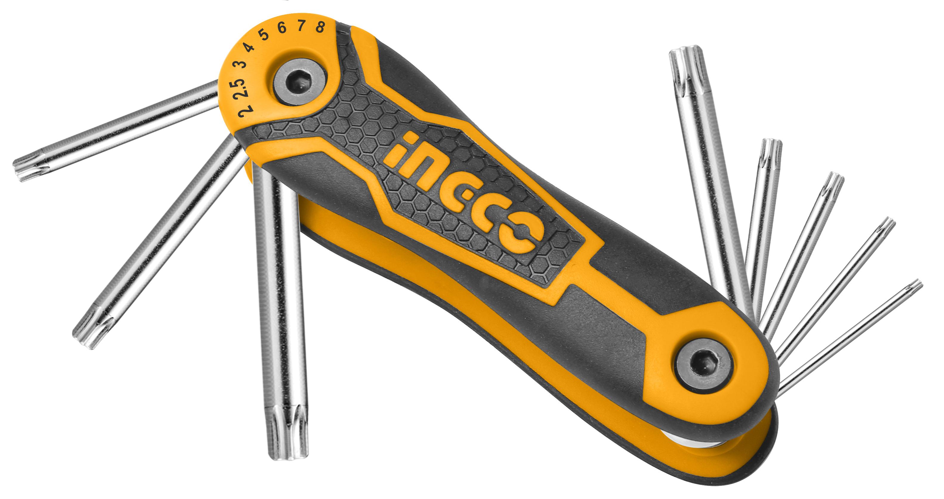 Bộ 8 chìa lục giác bông Ingco HHK14083