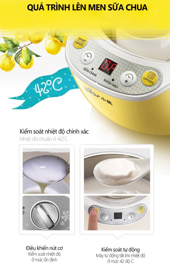 Máy Làm Sữa Chua Bear SNJ-B10K1