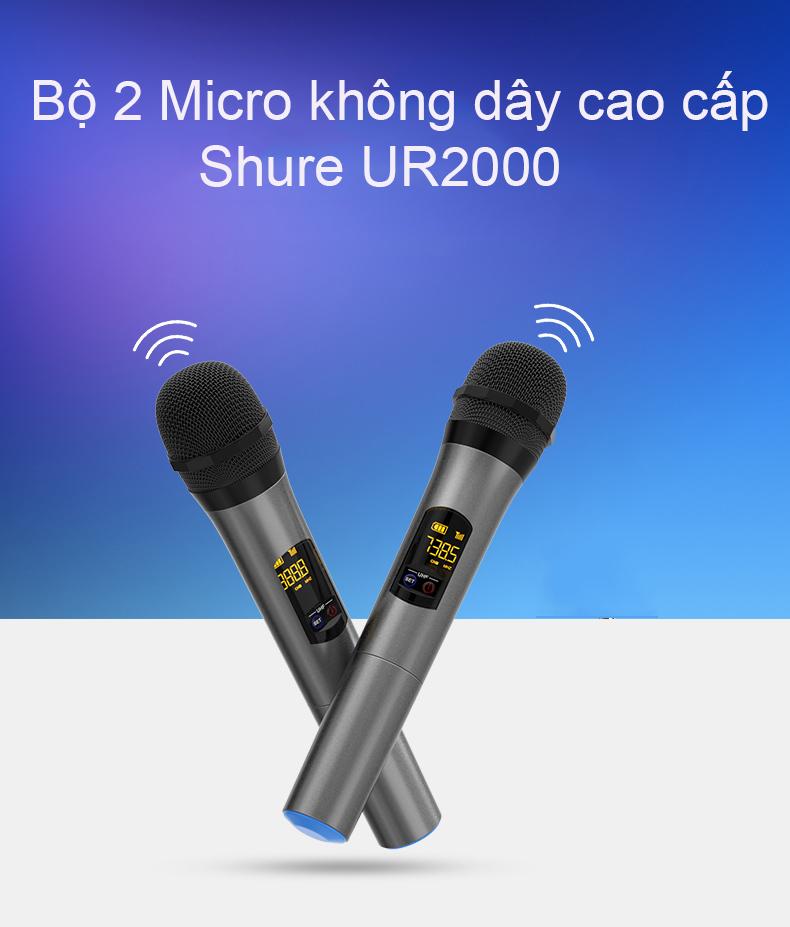 MIC KHÔNG DÂY SHURE UR2000