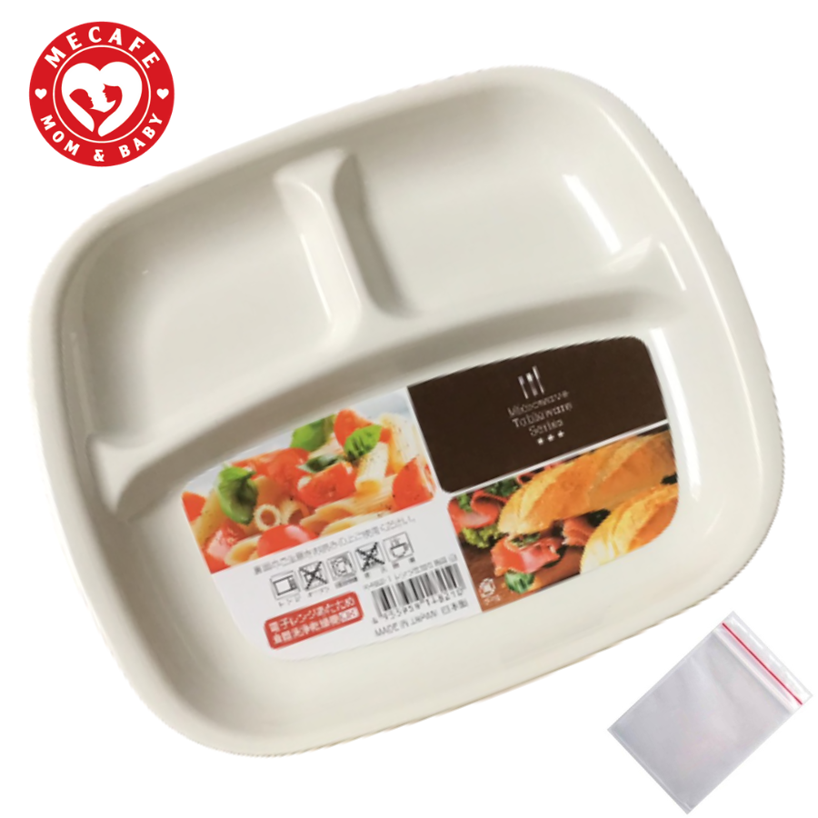 Khay ăn chia 3 ngăn cho bé Nakaya Japan NKY038