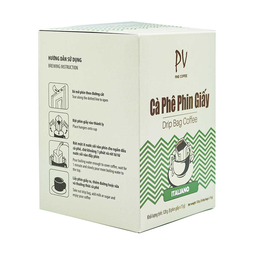 Cà Phê Phin Giấy PV Fine Coffee ITALIANO