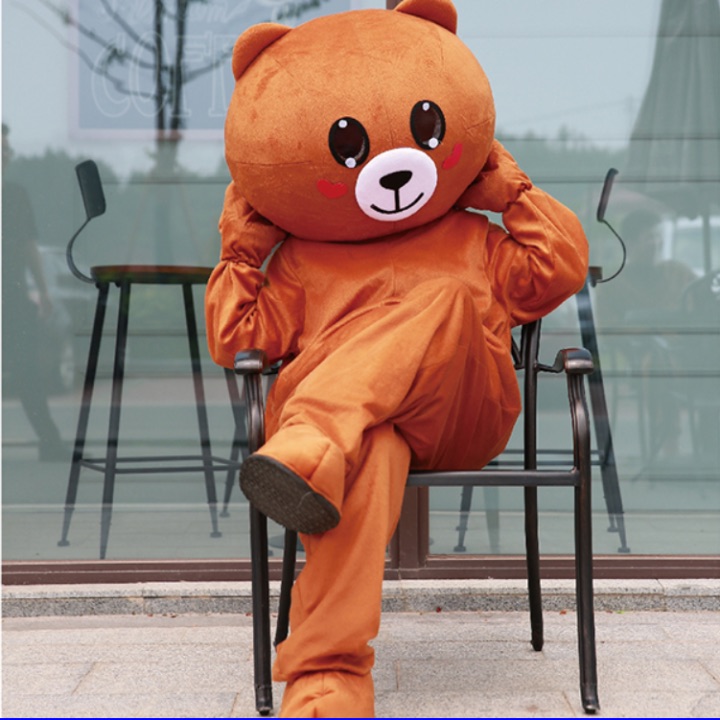 Gấu lầy Tik Tok Mascot gấu brown