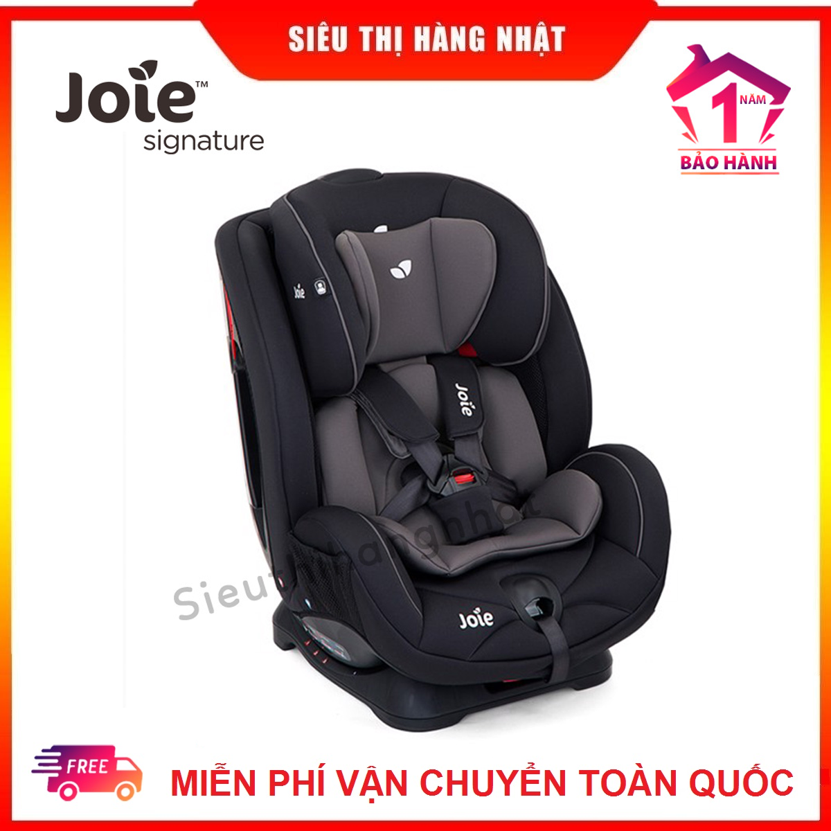 Ghế Ngồi Ô Tô Trẻ Em Joie Stages Coal từ 0-7 tuổi (tối đa 25kg)