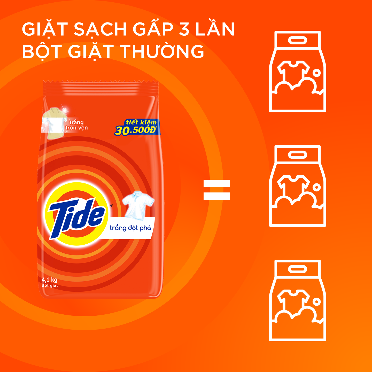 Bột giặt Tide Trắng đột phá 5.5kg