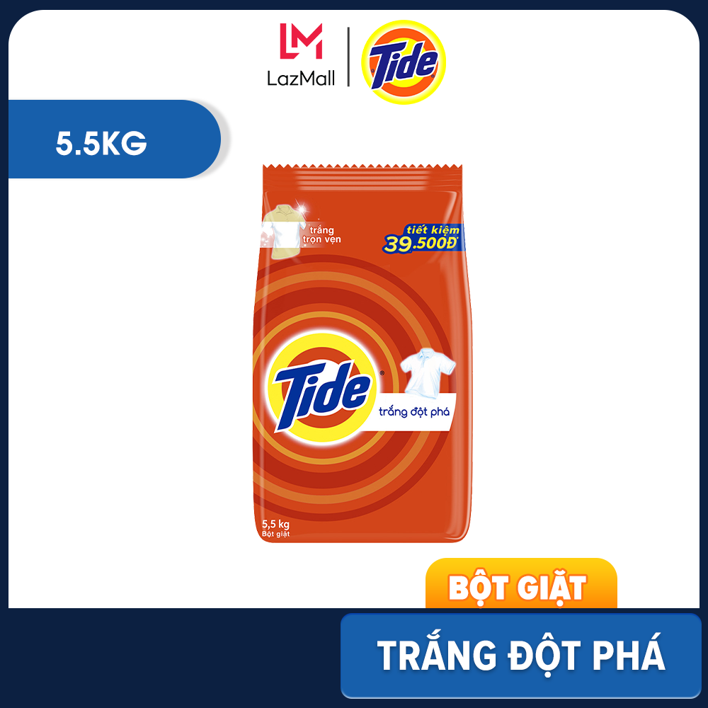 Bột giặt Tide Trắng đột phá 5.5kg