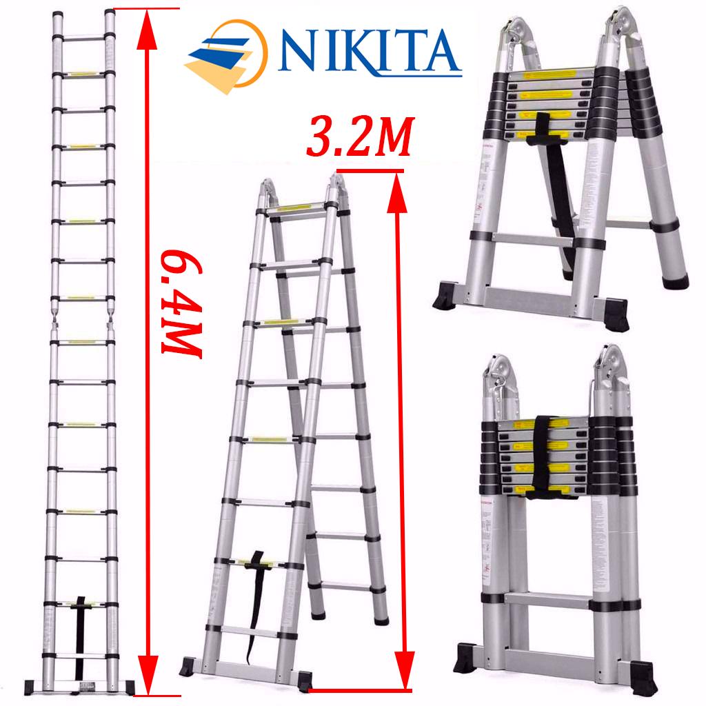 Thang nhôm rút đôi NIKITA AI64