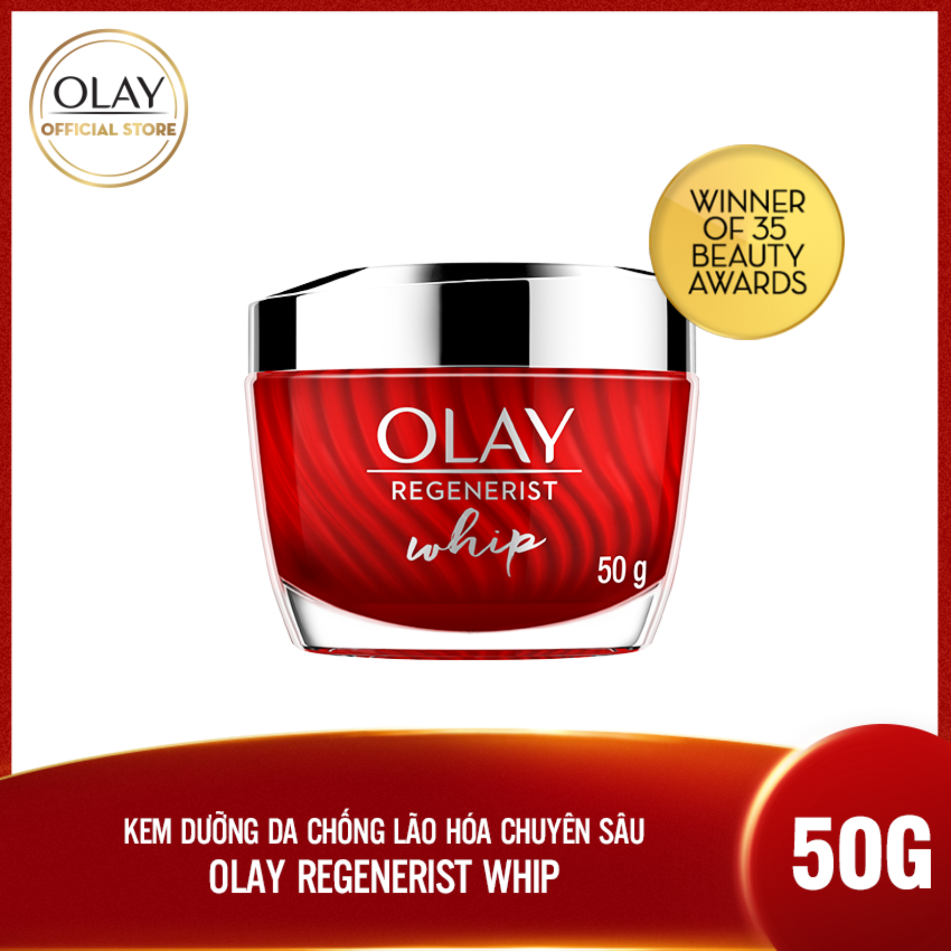 Kem Dưỡng Chống Lão Hóa Olay Regenerist Whip Active Moisturizer 48g