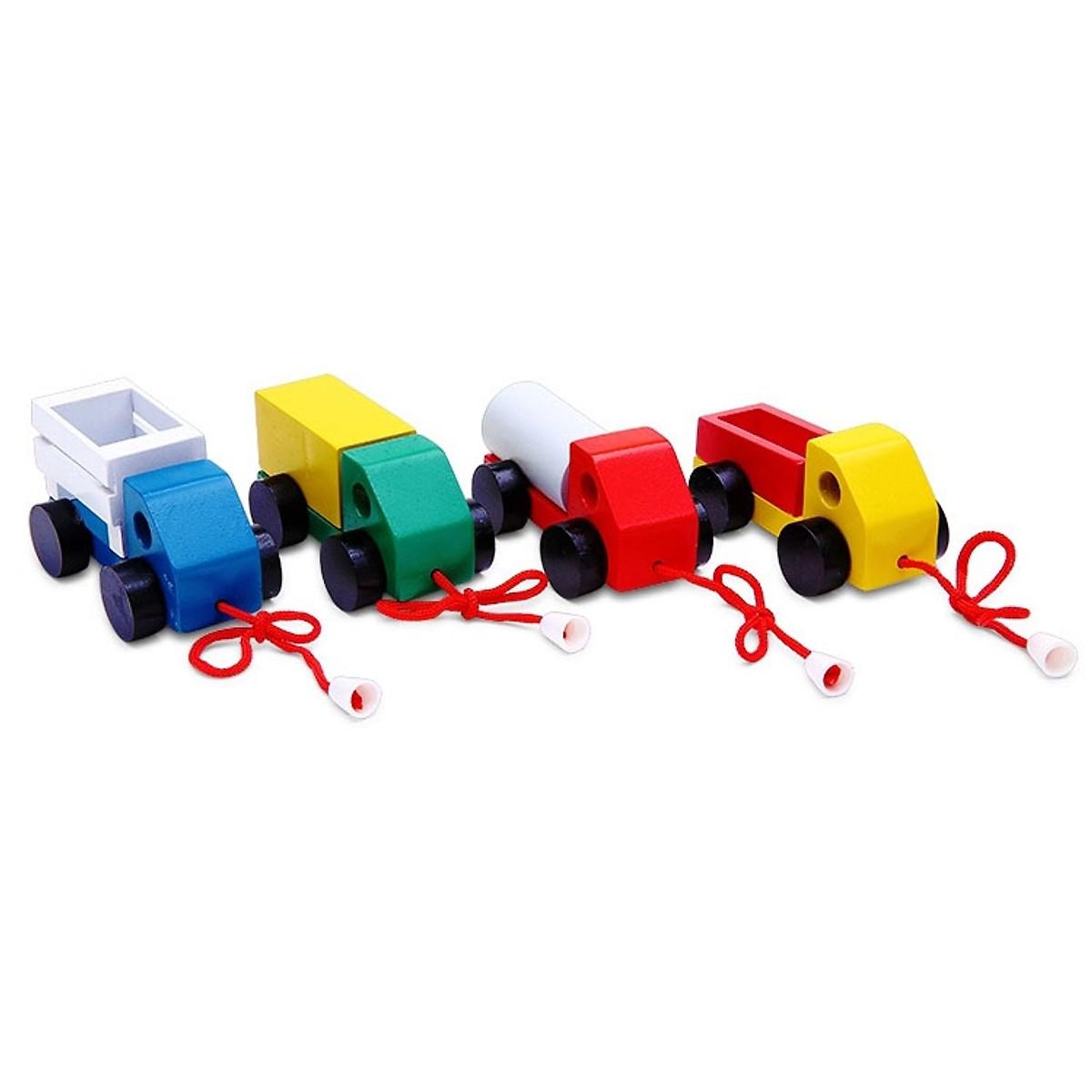 Đồ chơi gỗ mô hình Vietoys bộ phương tiện giao thông VTU3-0025