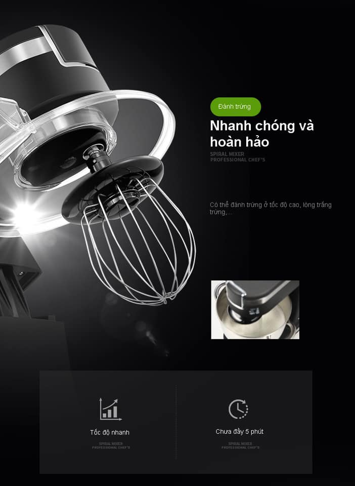 Máy nhào bột RANBEM 534E