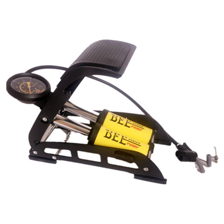 Bơm hơi xe 2 pittong BEE J44B-01 cho xe máy , ô tô