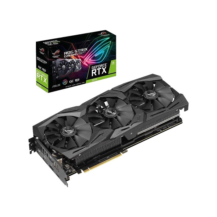 VGA Asus ROG Strix GeForce® RTX 2070 OC Edition 8GB GDDR6 (ROG-STRIX-RTX2070-O8G-GAMING)