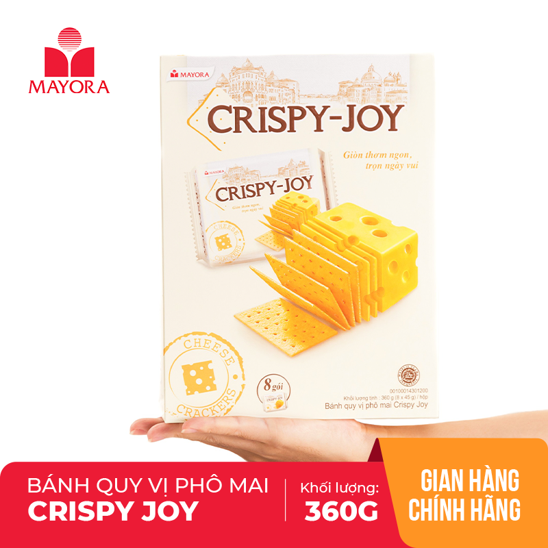 Bánh quy vị phô mai Crispy Joy 360g
