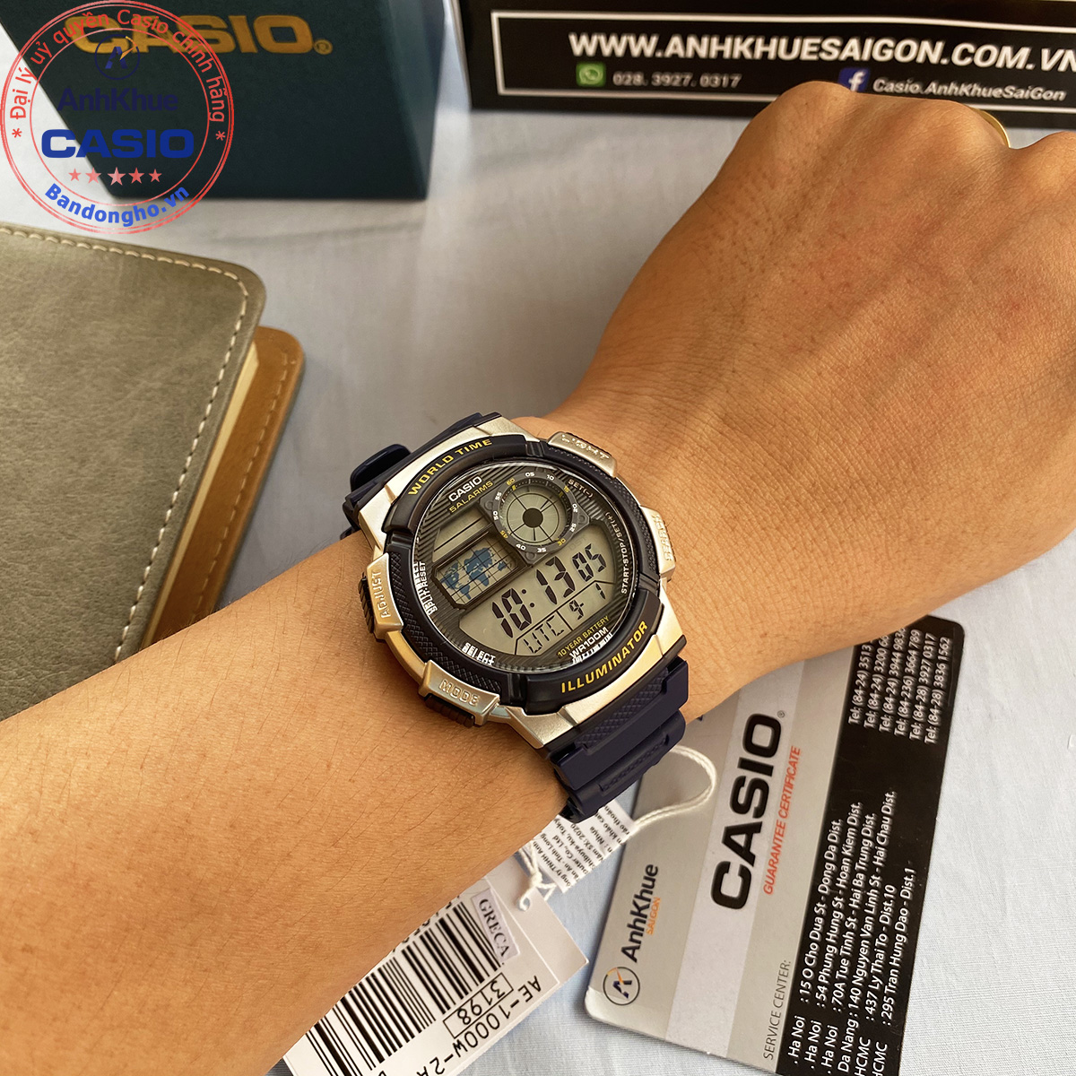 Đồng Hồ Nam Dây Nhựa Casio AE-1000W-2AVDF