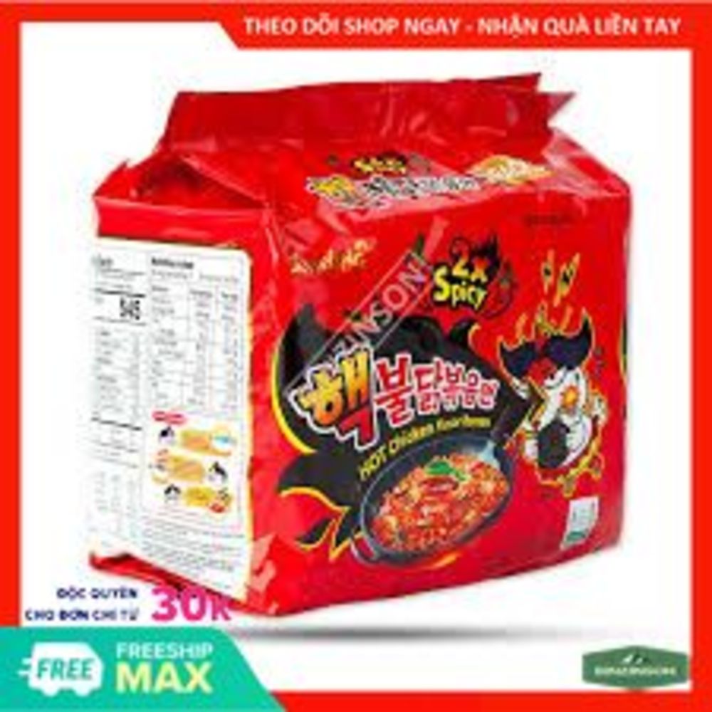Mì Cay SamYang x2 Spicy 140g combo 15 gói