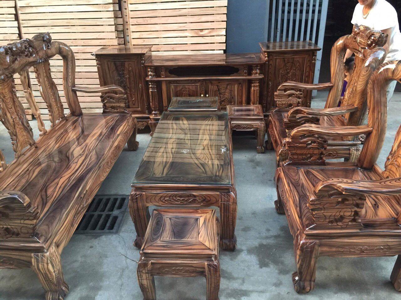 Bộ bàn ghế chạm khắc minh quốc đào