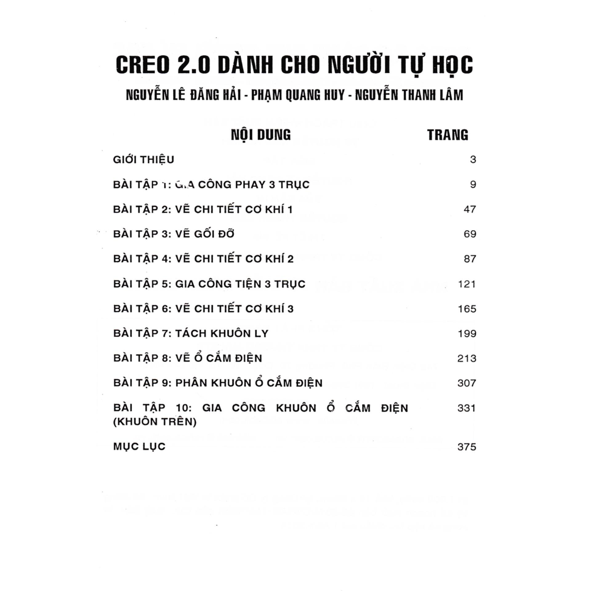 Creo 2.0 Dành Cho Người Tự Học