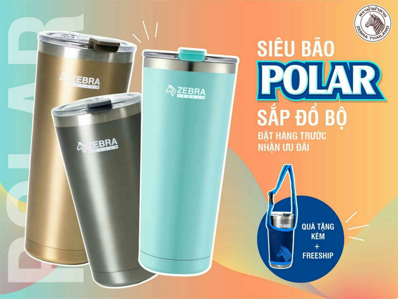 LY GIỮ NHIỆT ZEBRA POLAR 112701 580ML