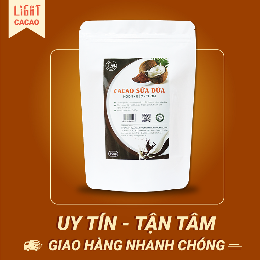 Bột cacao sữa dừa GreenD Food 500G