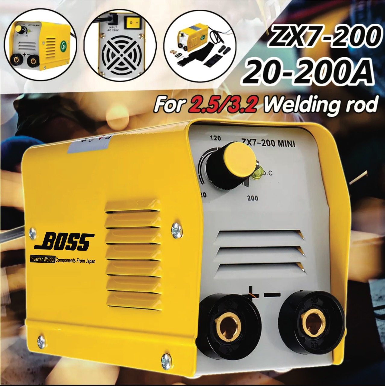 MÁY HÀN ĐIỆN TỬ BOSS ZX7-200