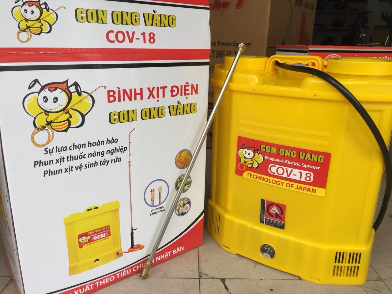 Bình phun thuốc con ong vàng COV 18